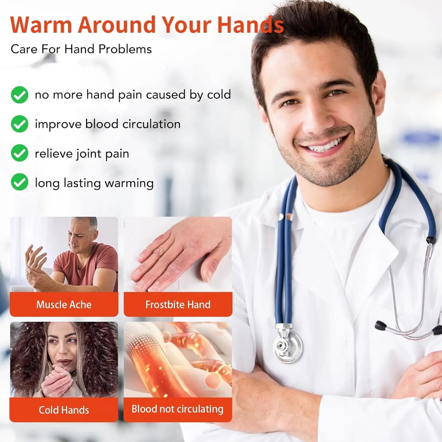 Heated Gloves, 5000Mah Rechargeable Battery, 3 Heating Levels, Waterproof Touchscreen, Men Women, Ski Hunting Fishing Cycling